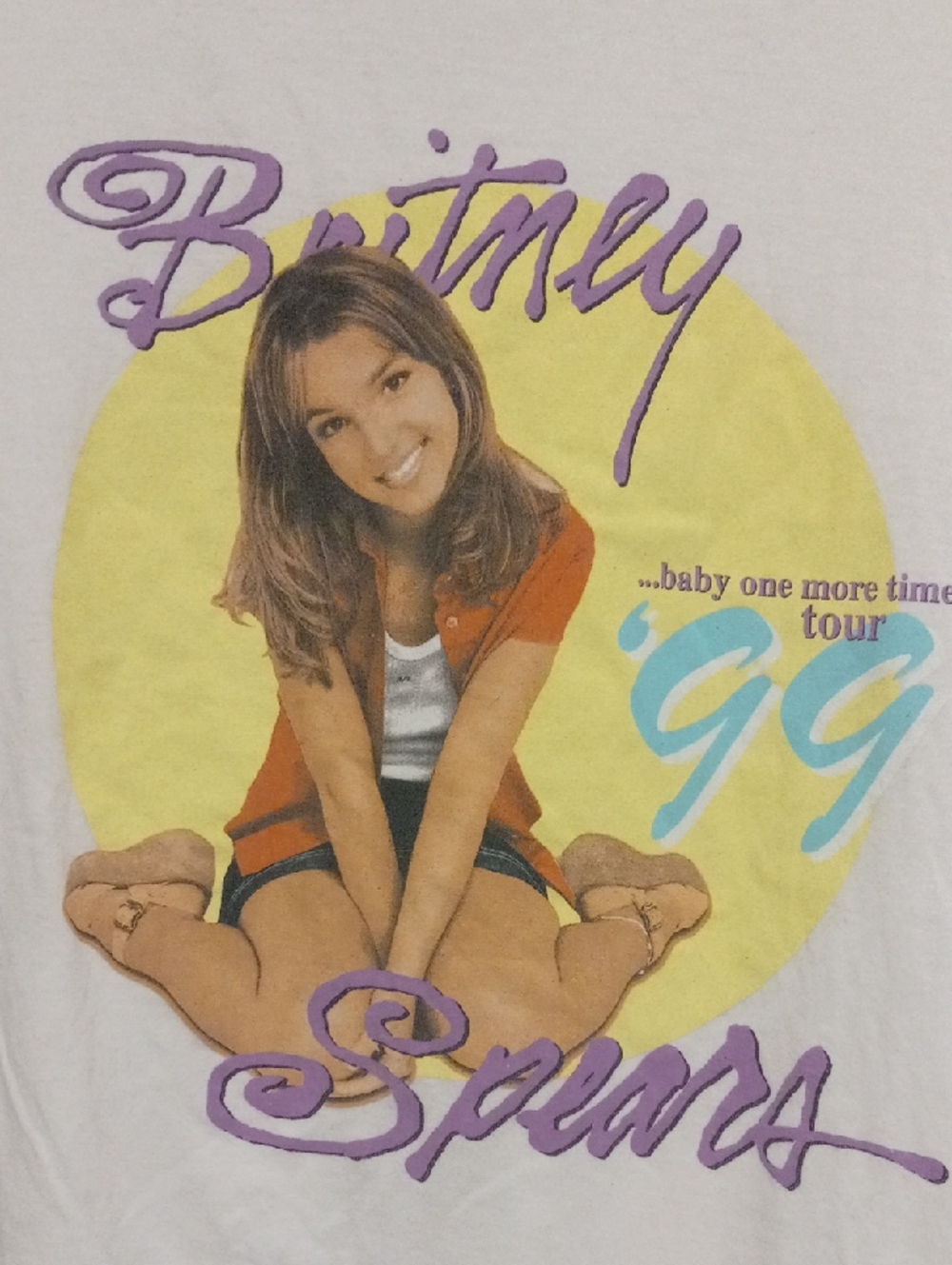 Britney Spears Baby One More Time '99 Tour Retro Tshirt SZ M